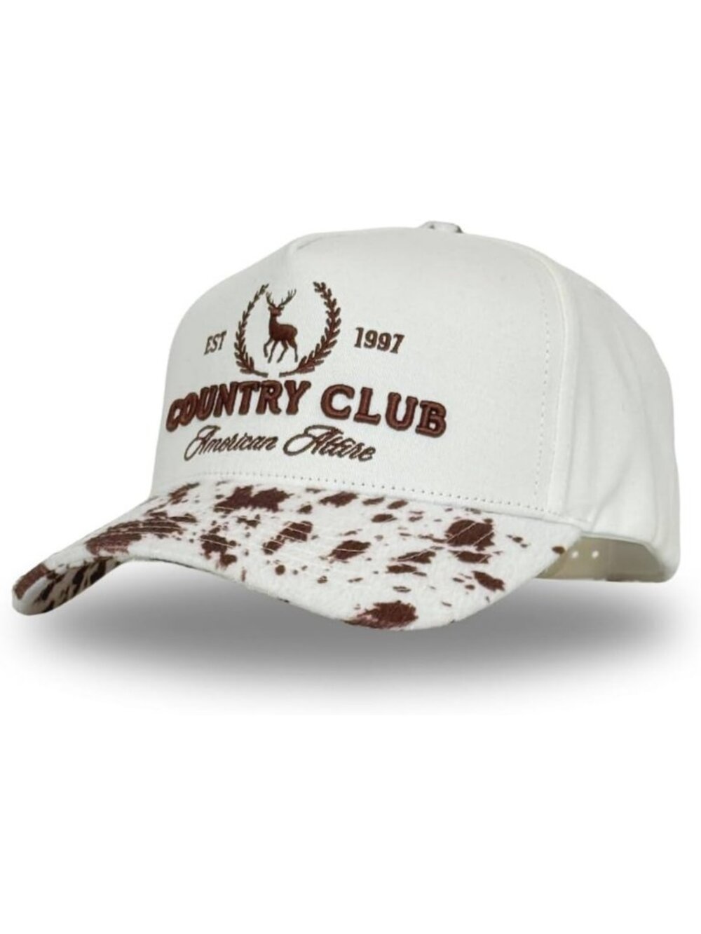 Vintage Western Trucker Hat | Unisex Country Cap | Camo Denim Snapback | Cute